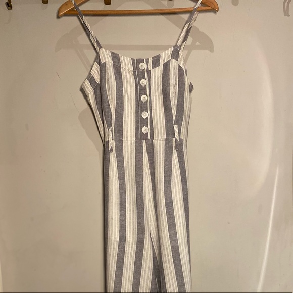 Rails Harper Striped Laguna Linen Blend Jumpsuit - Picture 7 of 8